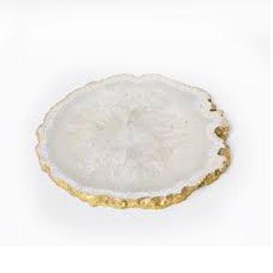 White Agate Slice