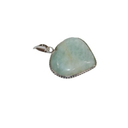 Amazonite Heart  Pendant